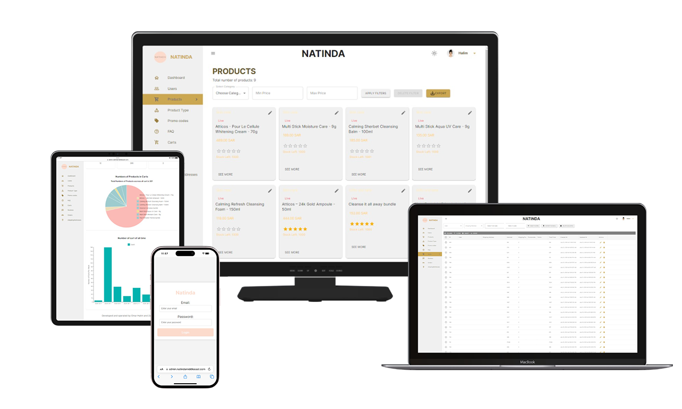 Natinda Admin System